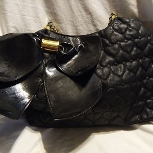 Betsey Johnson Large Bow-Licious Quilted Tote